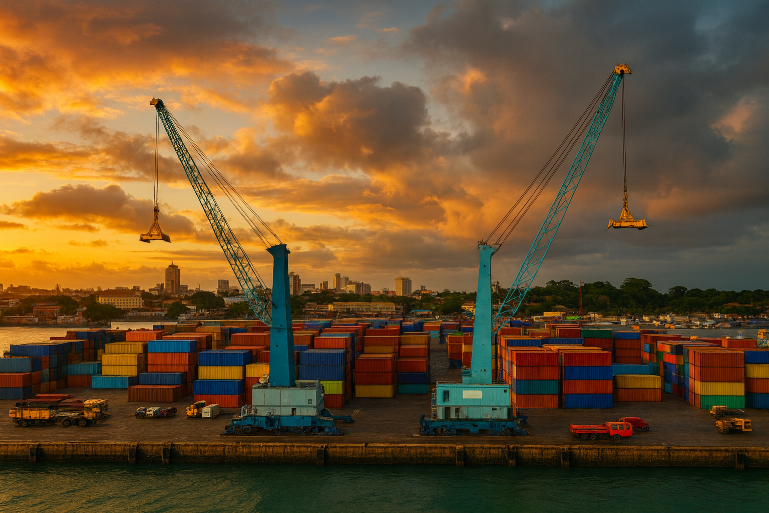 Container-Hafen Conakry Guinea